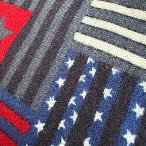 VTG Chaps Ralph Lauren Polo Shirt Patriotic Star Stripe Cowboy Patchwork US Flag - Picture 3 of 7